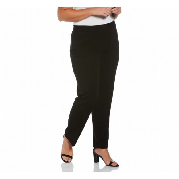 Rafaella Pants - New! Rafaella Navy Straight Leg Curvy Fit Career Trouser Pants, 22W